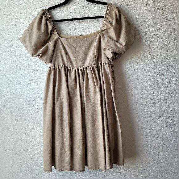 Puffed sleeve mini dress - Picture 1 of 1